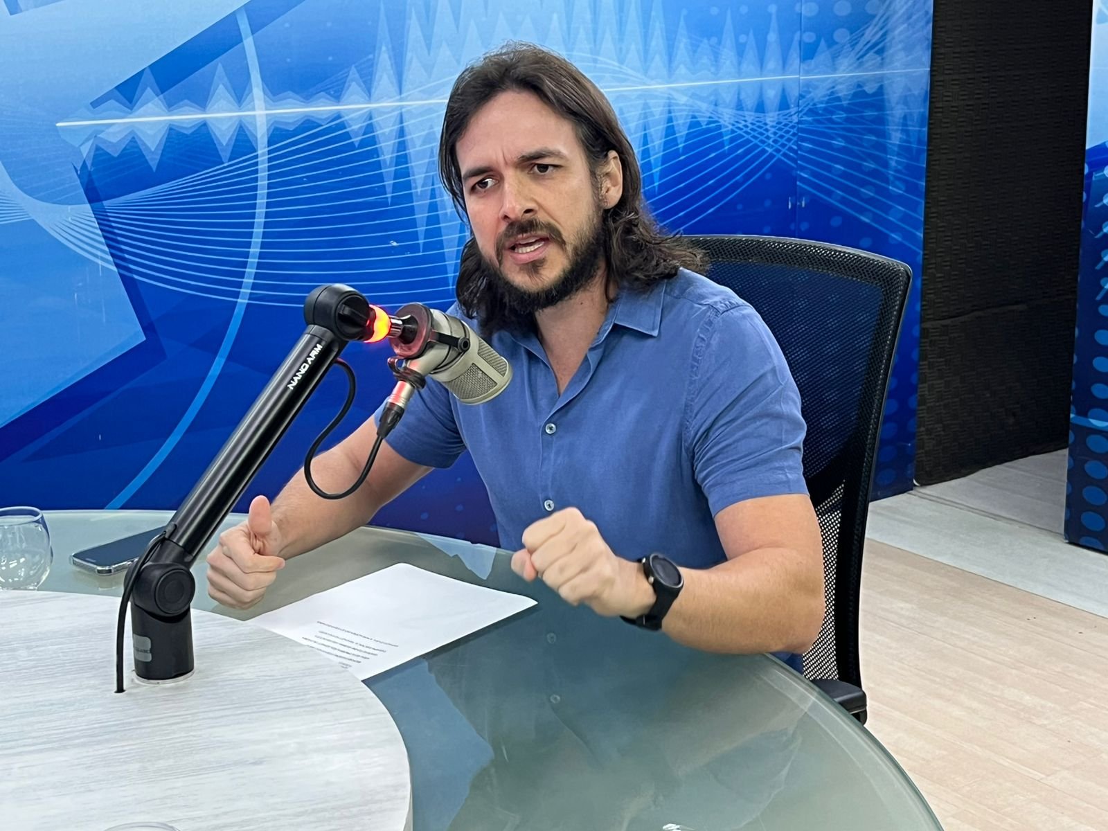 Pedro Cunha Lima, Presidente Estadual do PSD. Fofos: Victor Emannuel/ Sistema Arapuan de comunica...