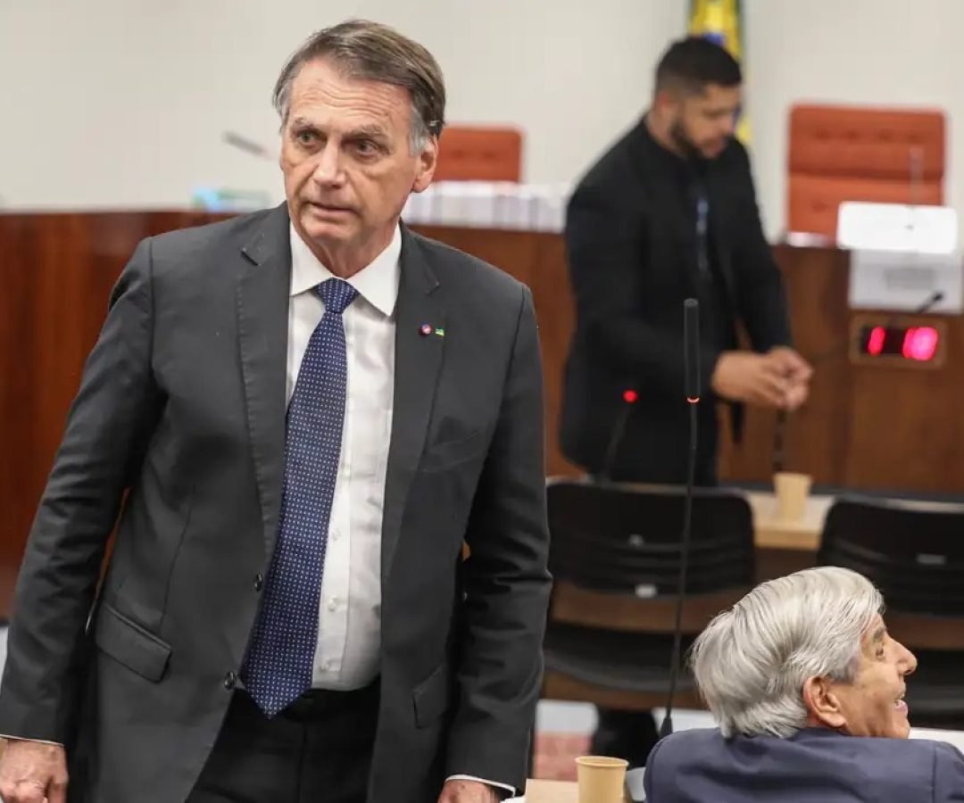 Jair Bolsonaro durante depoimento no STF – © Valter Campanato/Agência Brasil