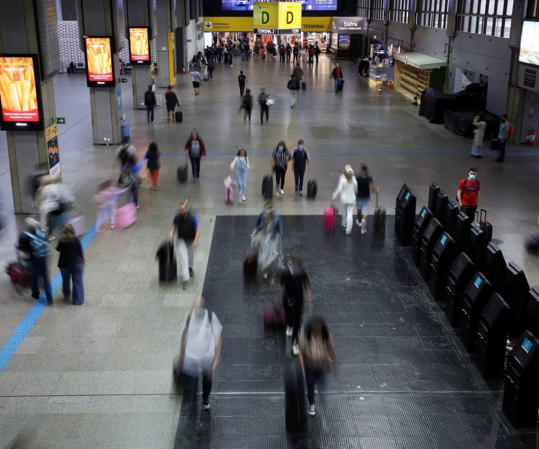 Vista geral do Aeroporto Internacional de São Paulo em Guarulhos, Brasil - 19/12/2022 (Foto: REU...