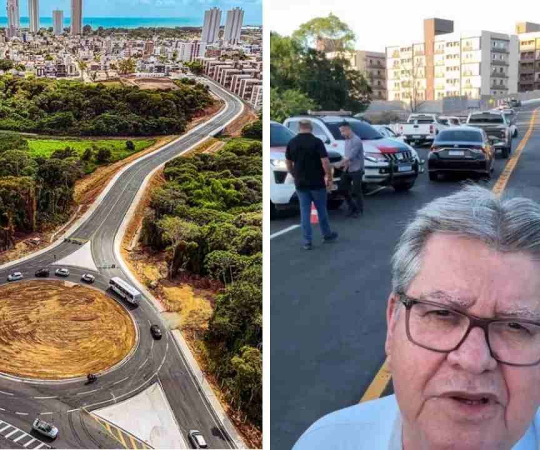 João Azevêdo entrega nova ligação viária no Altiplano (Foto: Dronando/Reprodução/Instagram)