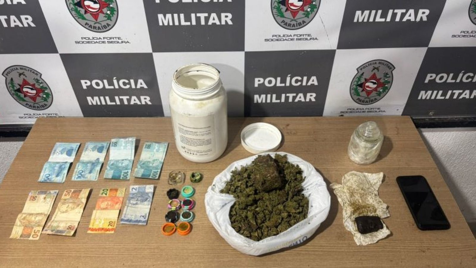 Divulgação / Polícia Militar da Paraíba