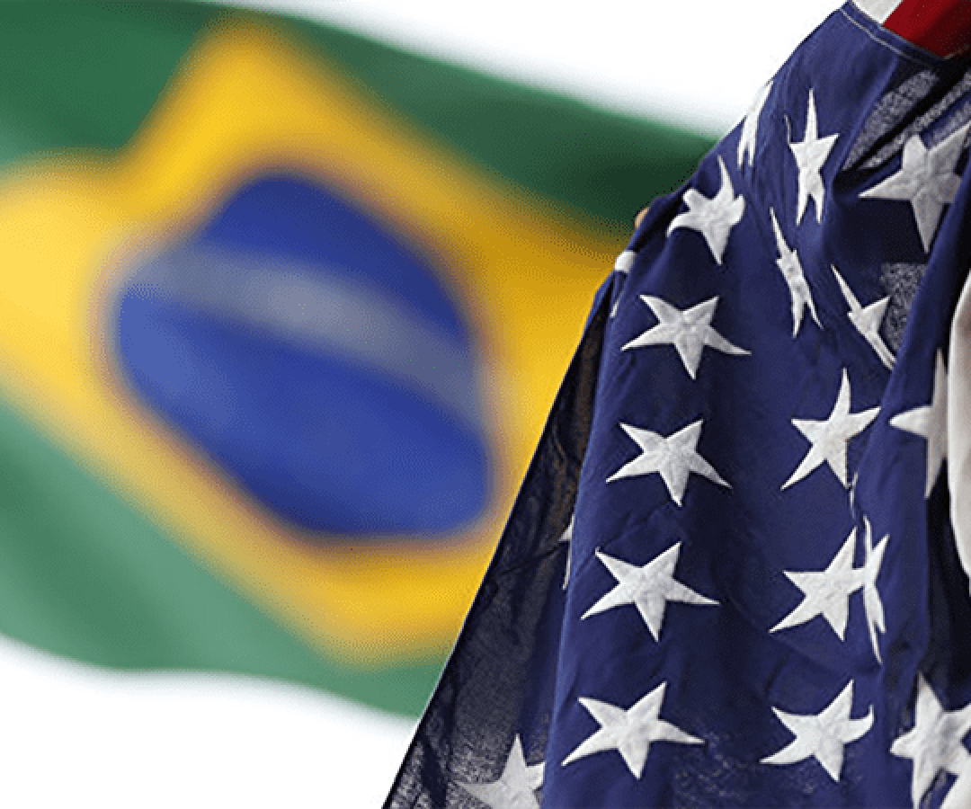 Bandeiras do Brasil e dos EUA (Foto: Divulgação: Embaixada dos Estados Unidos)
