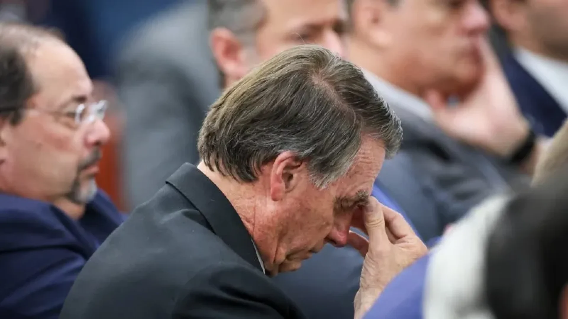 Jair Bolsonaro durante depoimento no processo da tentativa de golpe no STF. Imagem: Gustavo Moren...